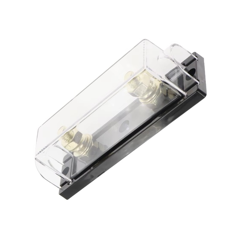 Pouzdro transparentní pro pojistku MEGA pro systémy s napětím 12-32V, držák pojistky ANL o délce 80mm