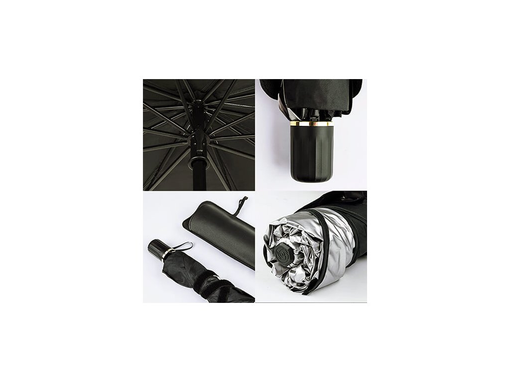 Sluneční clona skládací na čelní sklo automobilu 145x75cm