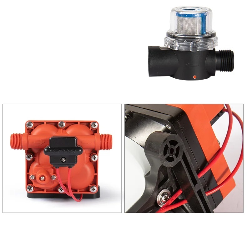 Tlakové membránové čerpadlo 11,3l/min, tlak 55PSI (3,8bar), napájení 12V, Seaflo