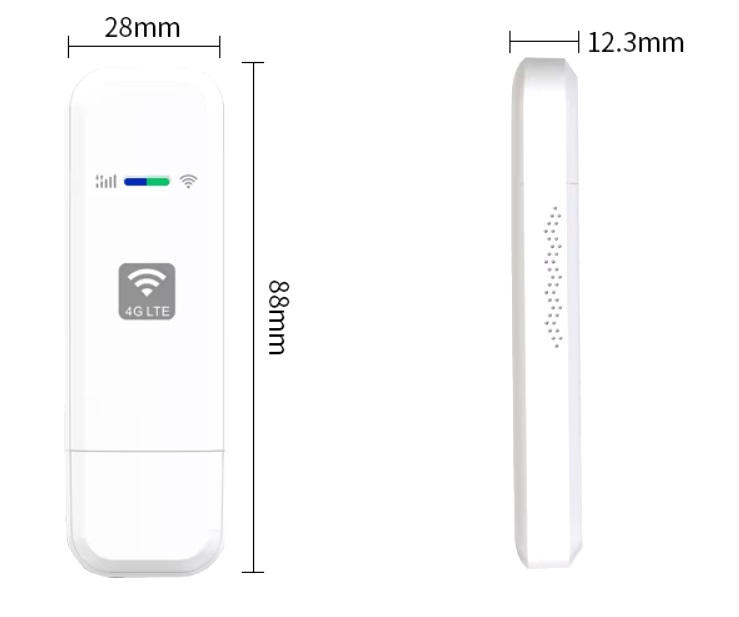 Bezdrátový USB LTE WiFi modem/router 4G pro SIM kartu, rychlost 150Mbps, USB Modem, včetně datové SIM karty