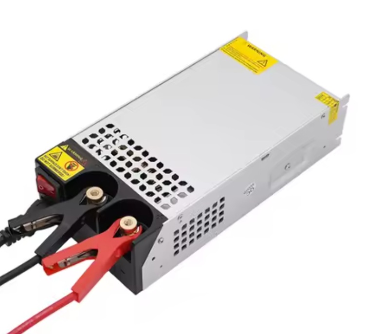 Transformátor elektronický, 24V, 42A, 1000W, převaděč napětí z 240V na 24V, aktivní chlazení ventilátorem