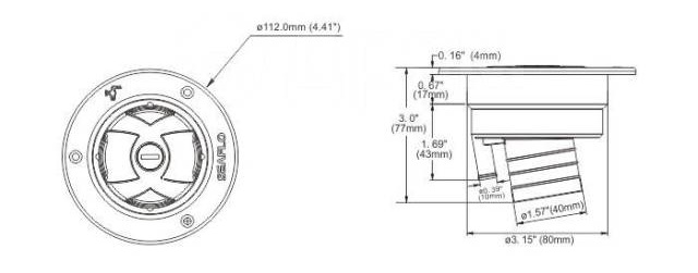 Seaflo nálevka s uzamykatelným víčkem s logem water pro hadice 38-40mm, černá