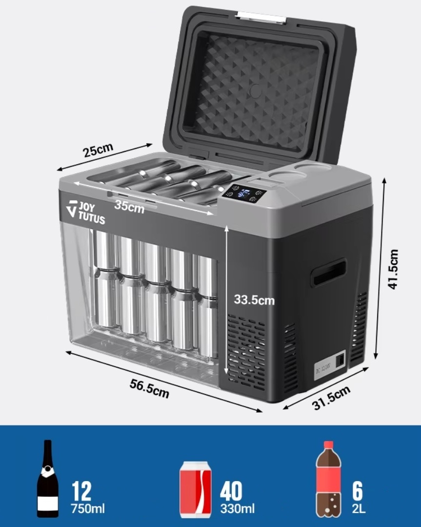 Autochladnička kompresorová, autolednice, objem 29l, napájení 12V, 24V nebo 230V, LCD displej