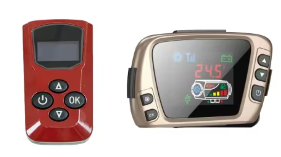 XL-AIRD Nezávislé topení 5kW včetně instalační sady, bílý LCD ovladač, dálkový ovladač s displejem