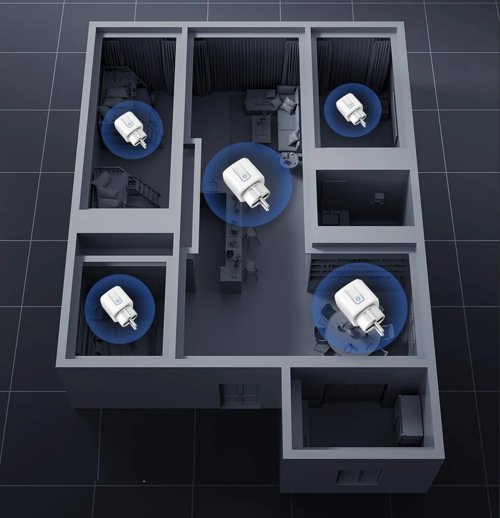 Chytrá Zigbee 3.0 zásuvka 20A s měřením spotřeby – Tuya / Smart Life, Google Home & Alexa