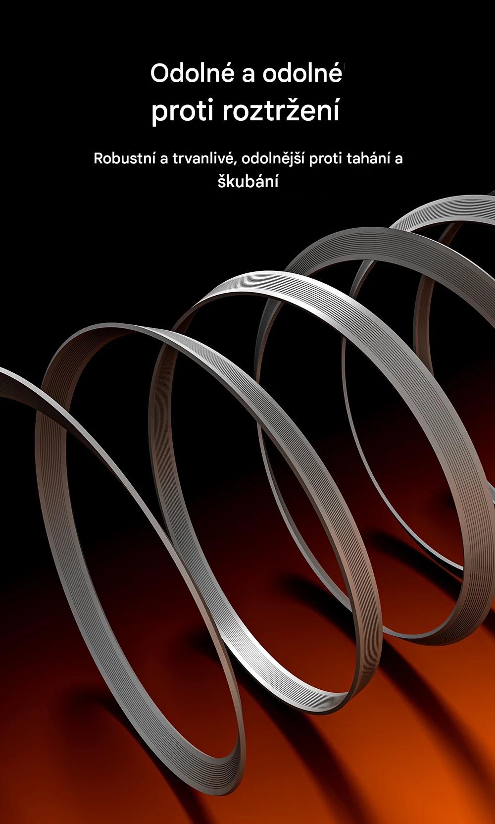 Rychlonabíječka 3-v-1 se zatahovacím kabelem 65W USB-C a USB-A černá