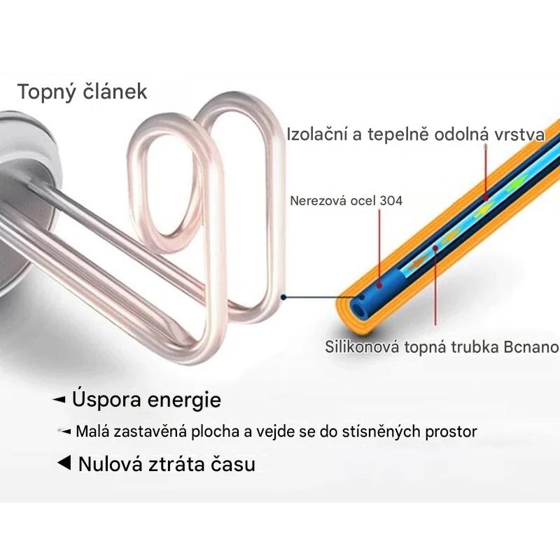 Úsporný elektrický bojler 6L 200W/12V pro karavany, lodě chaty a chalupy