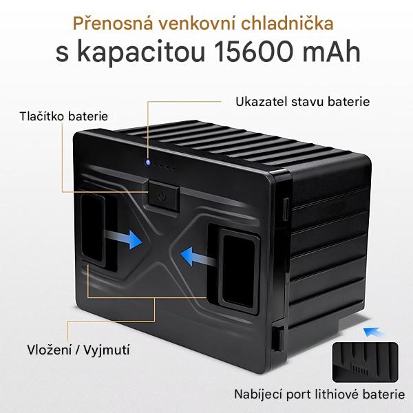 Originální náhradní lithium-iontová baterie pro přenosné autochladničky Alpicool