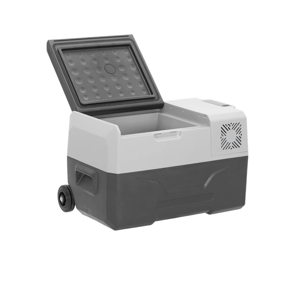 Autochladnička kompresorová, autolednice, objem 30l, napájení 12V, 24V nebo 230V, LCD displej, bluetooth aplikace, s kolečky pro snadný přesun