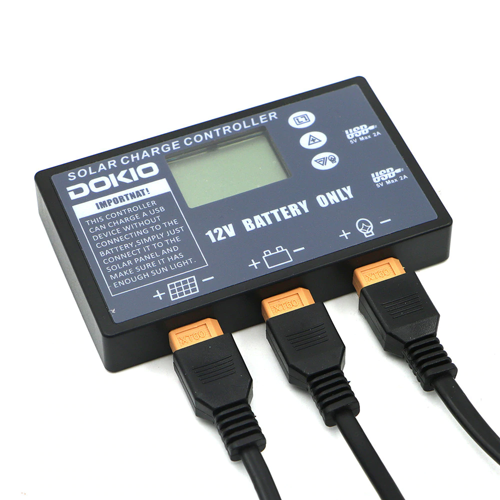 Dokio Přenosný solární panel flexibilní 100Wp, 5A, skládací solární panel