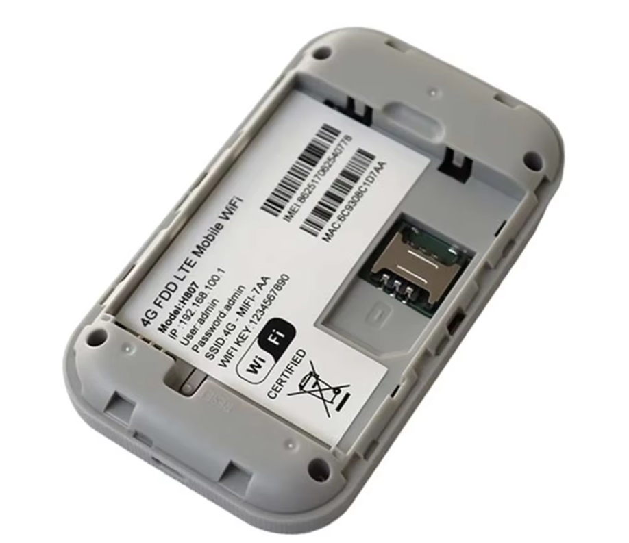 4G LTE Mobilní Wi-Fi modem, hotspot s LCD diplejem pro SIM kartu, rychlost 150Mbps