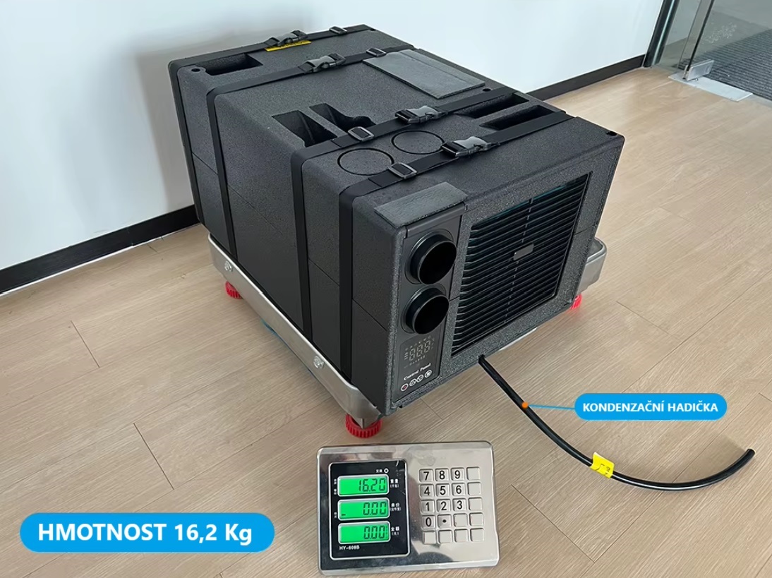 Vestavná klimatizace CU20 12V, chladící výkon 8000BTU/2200W