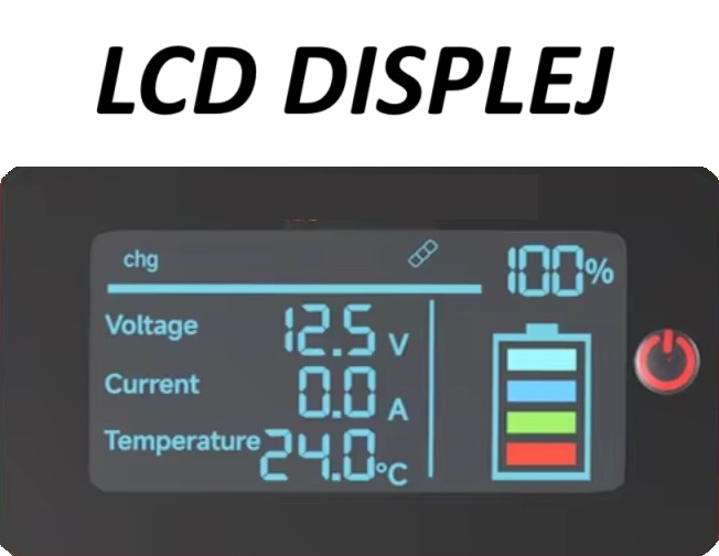 Baterie LiFePO4 12,8V 200Ah, 2560Wh,  bluetooth smart BMS, Lithium-železo-fosfátová baterie, integrovaný ukazatel stavu baterie