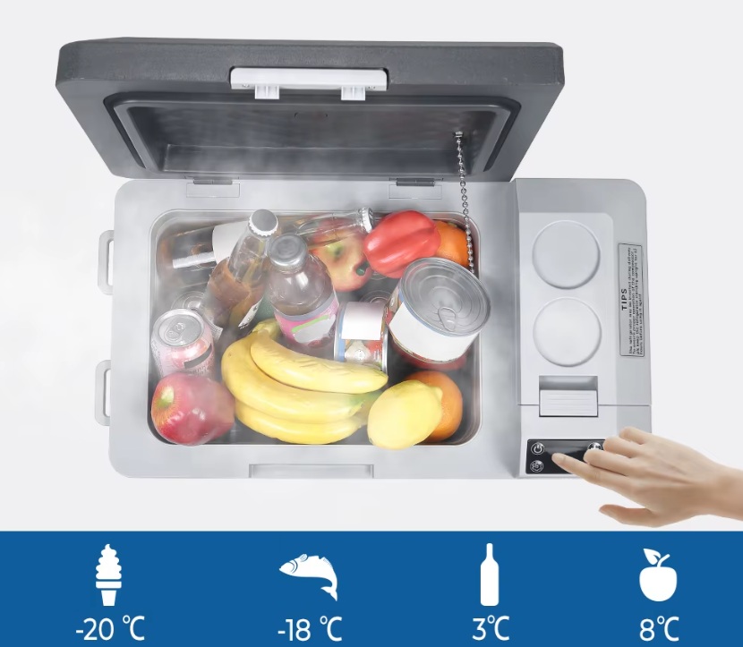 Autochladnička kompresorová, autolednice, objem 29l, napájení 12V, 24V nebo 230V, LCD displej