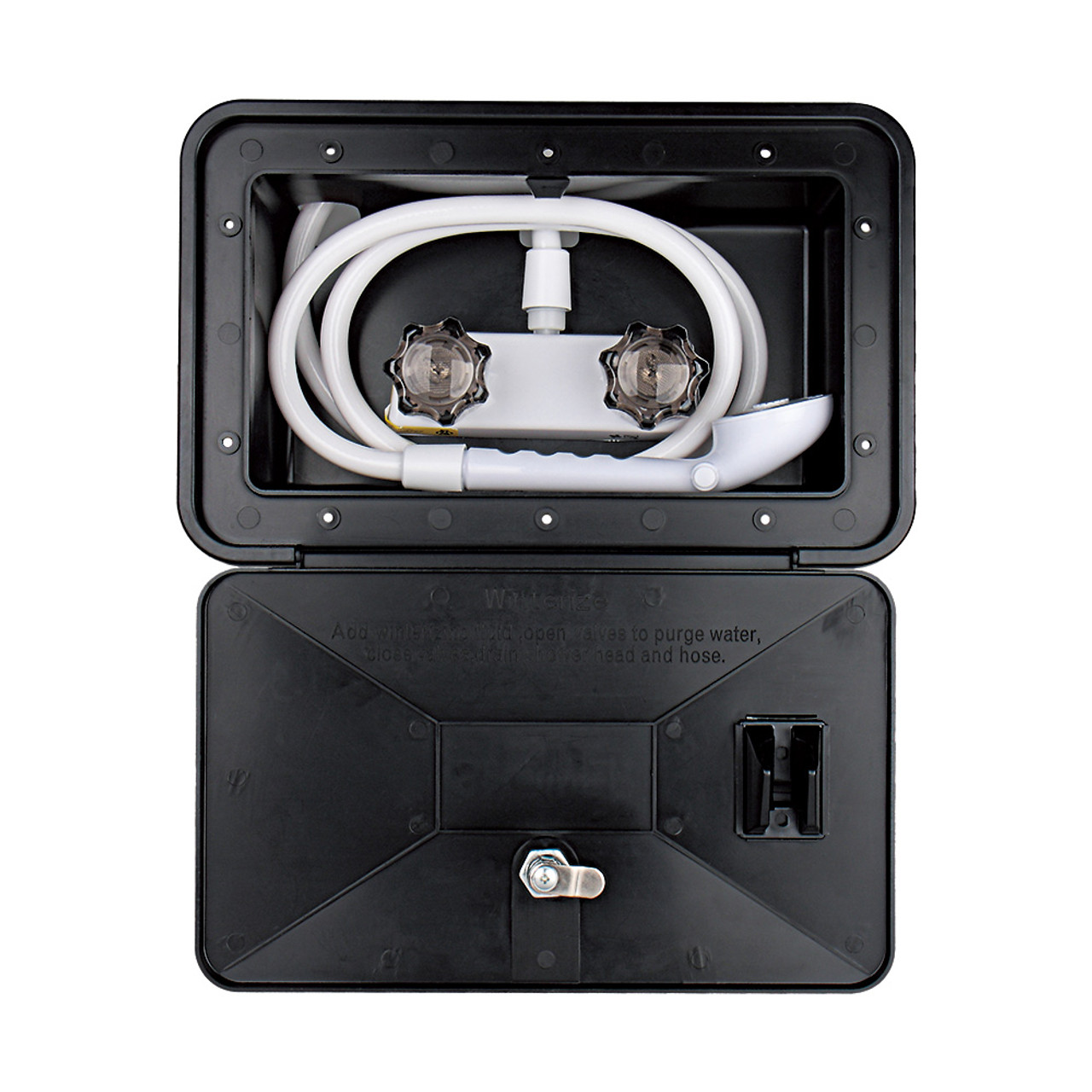 SEAFLO Externí sprchová hlavice pro karavany a lodě barva bílá s uzavíratelnou sprchovou hlavicí