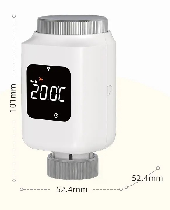 Chytrá termostatická hlavice Tuya Zigbee 3.0 – Wi-Fi regulátor topení pro Alexa a Google Home