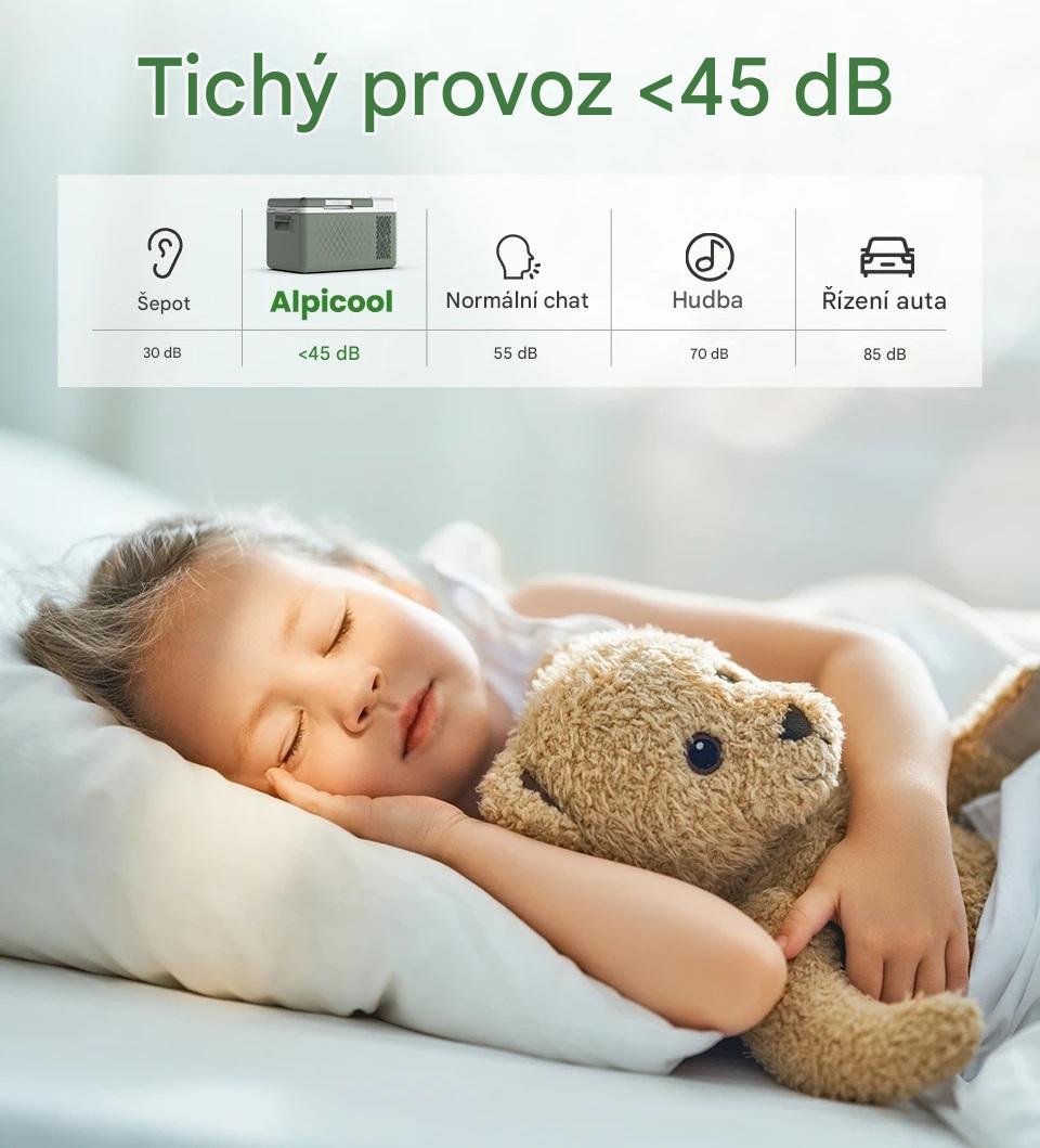 Autochladnička kompresorová Alpicool, autolednice, objem 19l, napájení 12V, 24V nebo 230V, LCD displej