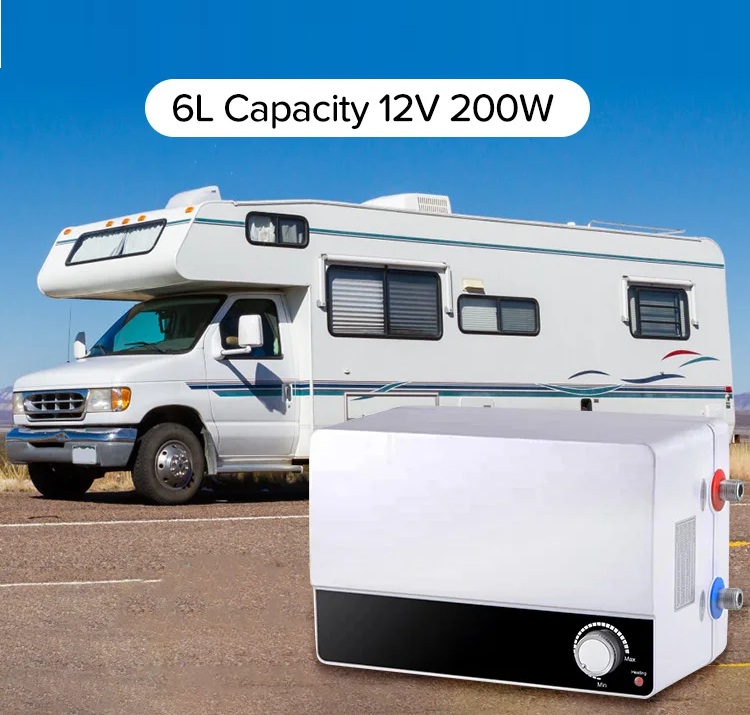 Úsporný elektrický bojler 6L 200W/12V pro karavany, lodě chaty a chalupy