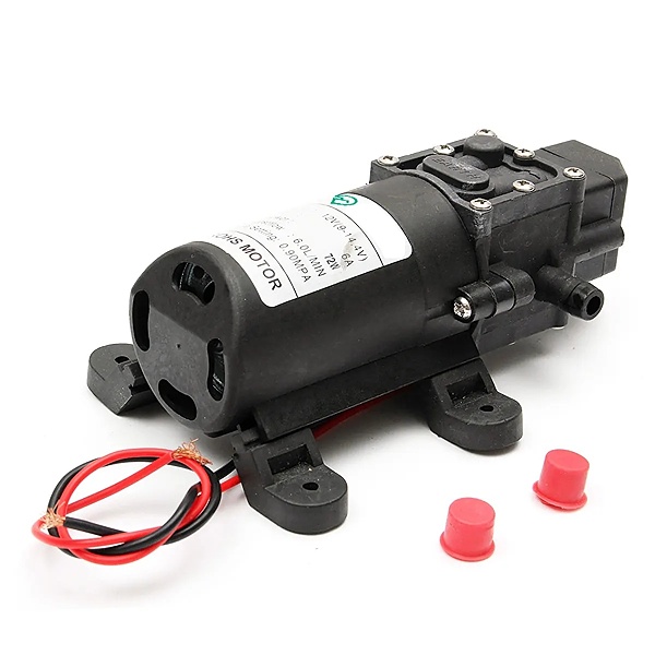 Tlakové membránové čerpadlo 6l/min, tlak 130PSI (9bar), napájení 12V