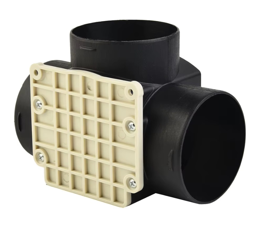 XL-AIRDD Rozdvojka ve tvaru T, průměr 75mm, nastavitelný směr vzduchu
