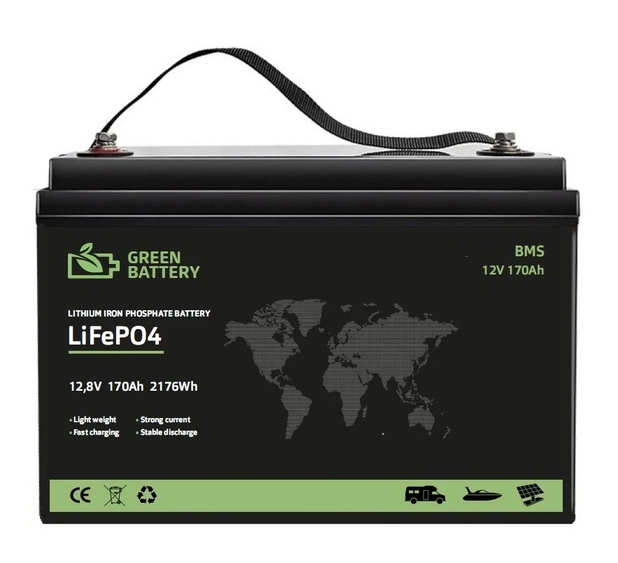 Baterie LiFePO4 12,8V 170Ah, 2176Wh, Lithium-železo-fosfátová baterie, BMS 