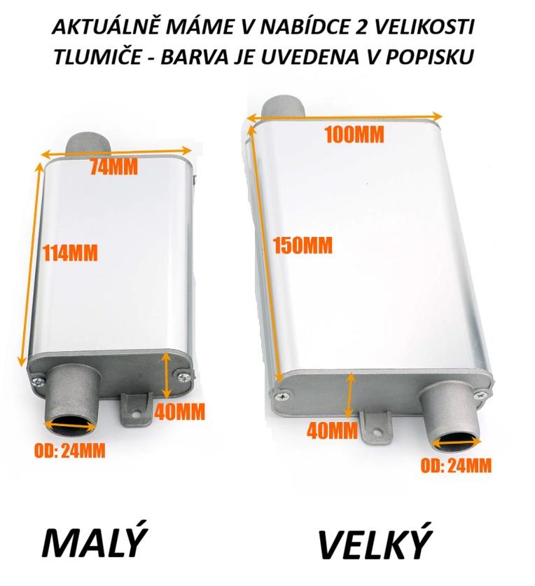 XL-AIRDD Tlumič hluku na výfuk nezávislého topení vylepšená verze velký barva zelená