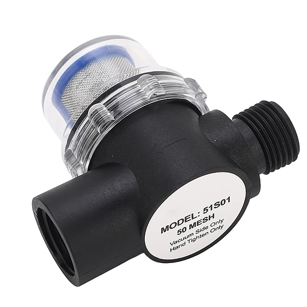 Vodní filtr, hustota filtru 50mesh, připojení vnější závit 1/2 a vnitřní závit 1/2