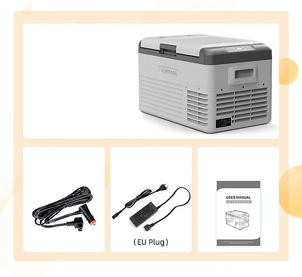 Autochladnička Alpicool kompresorová, autolednice, objem 29l, napájení 12V, 24V nebo 230V, LCD displej
