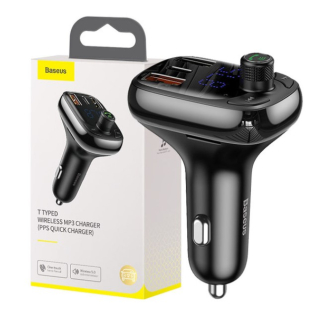 FM transmitter s USB nabíječkou do autozapalovače, Bluetooth 5.0 